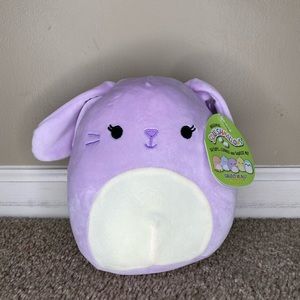 Squishmallow 7” Purple Bunny Plush Bubbles
